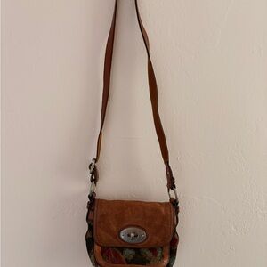 Fossil Brown and Multicolor Crossbody Bag